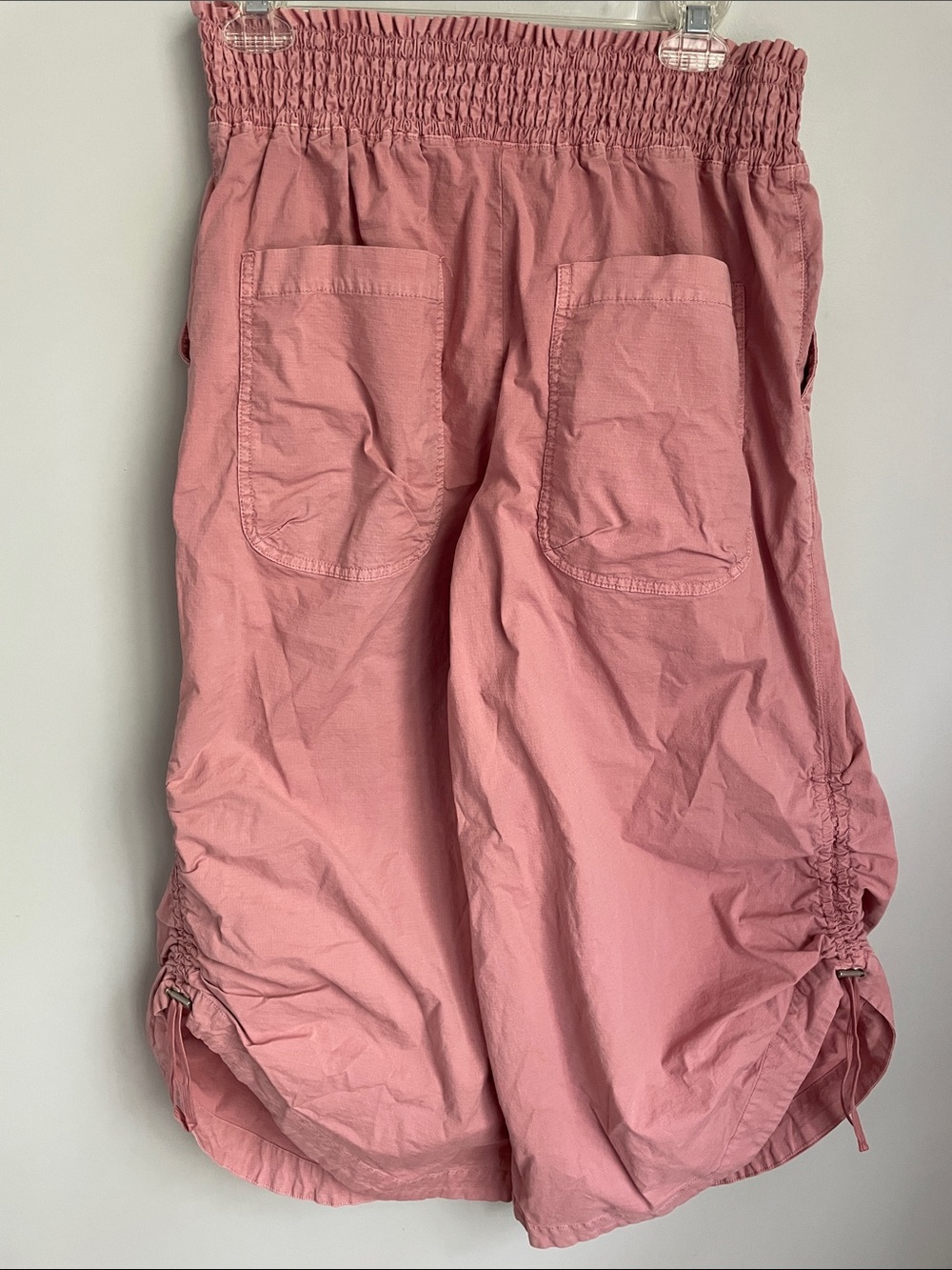 Anthropologie Dusty Rose Smocked Waist Wide Leg Parachute Pants Size Small - Picture 5 of 11